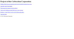 Desktop Screenshot of carbocation.com