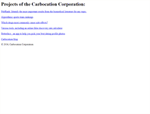 Tablet Screenshot of carbocation.com